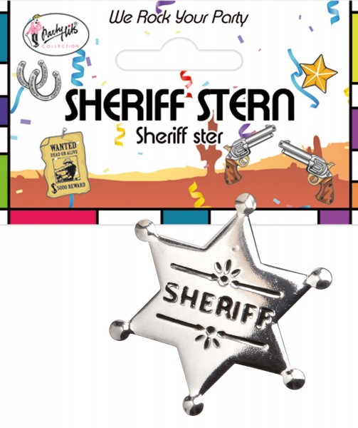 Silberner Sheriff Stern