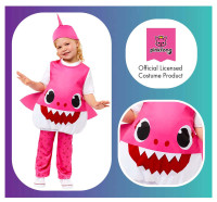 Vista previa: Disfraz infantil Mami Tiburón rosa