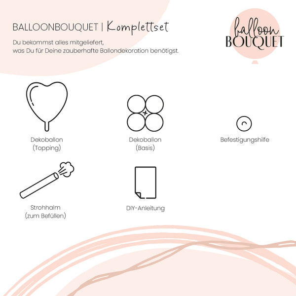 Stehendes Ballon Bouquet-Set - Kleine Wolke 3