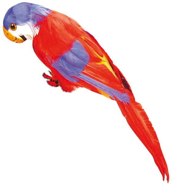 Realistyczna czerwona papuga 40cm