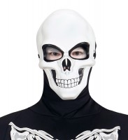 Widok: Niesamowita maska szkieletowa biała