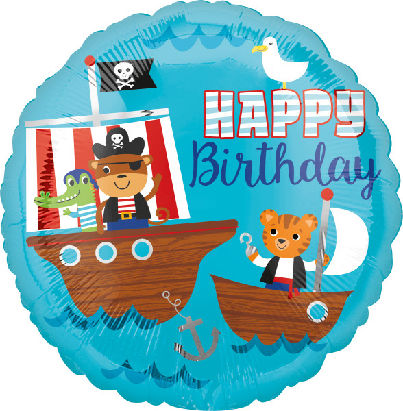 Foil Balloon Pirate Birthday 43cm