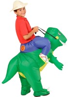 Preview: Inflatable dinosaur rider costume for children