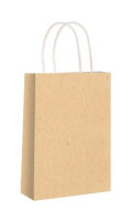 Gift bag made of natural brown paper