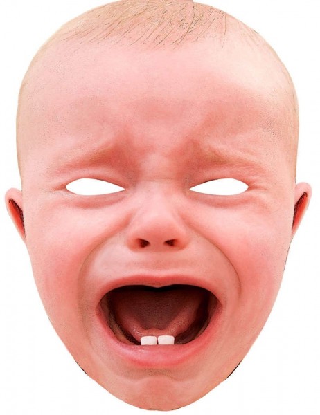 Maschera del bambino in lacrime XXL