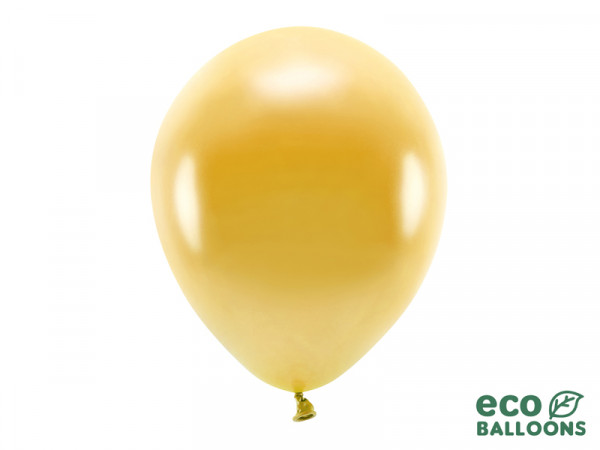 100 Eco metallic Ballons gold 30cm