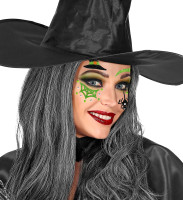 Preview: Glittering witches face stickers