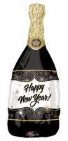 New Year Champagner Folienballon 36 x 91cm