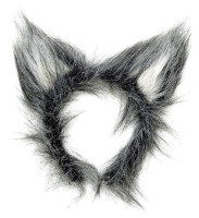 Preview: Plush wolf ears headband