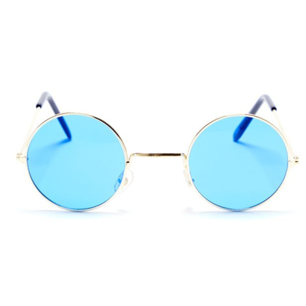 Blaue 70er Jahre Sonnenbrille