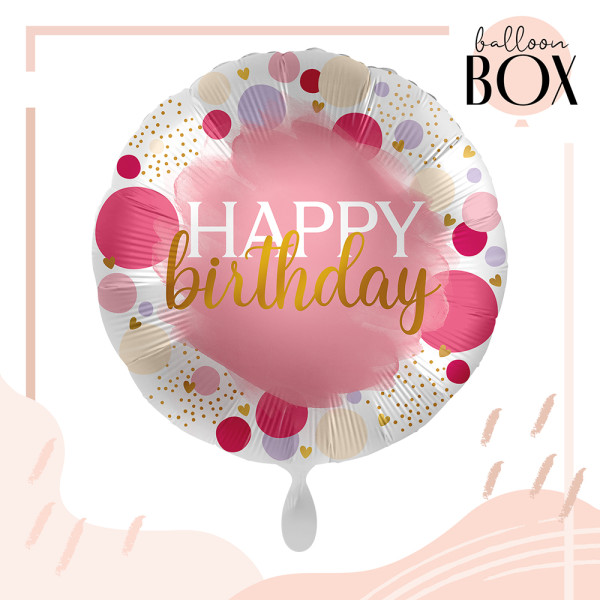 Heliumballon in der Box Sweet Birthday