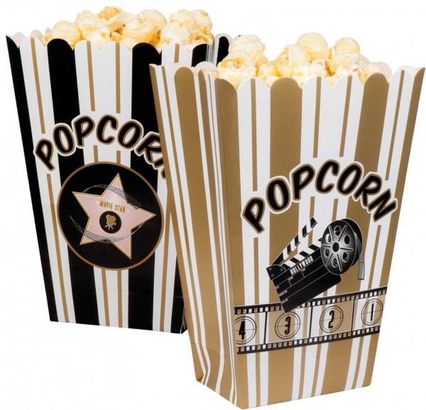 4 Hollywood Movienight popcorn skåle