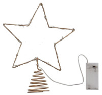 Topper per albero di Natale con stella a LED
