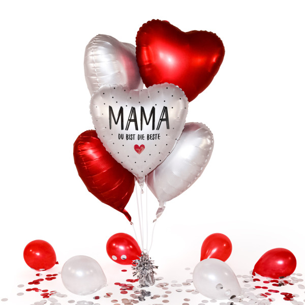 Heliumballon in der Box Mama du bist die Beste
