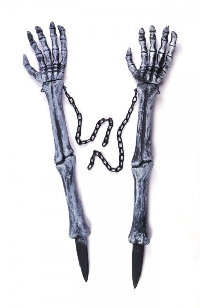 Lawn plug skeleton arms