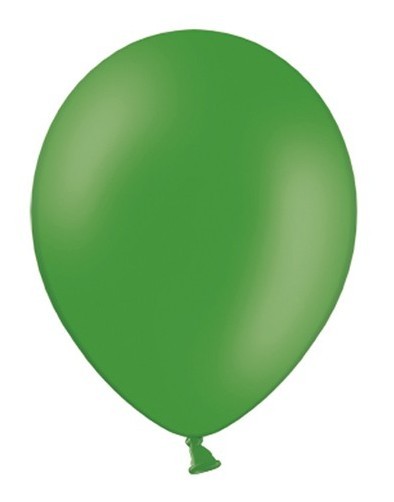 10 balonów w gwiazdki, jodłowo-zielone 27cm