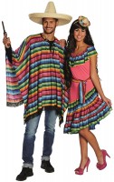 Oversigt: Farverig Mexico kjole Sheila
