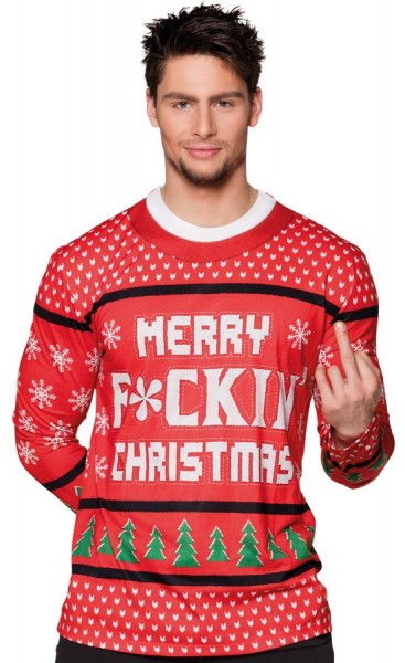 Koszula z życzeniami świątecznymi dla mężczyzn