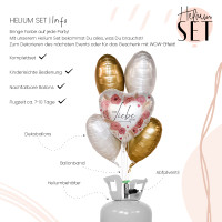 Vorschau: Full of Love Ballonbouquet-Set mit Heliumbehälter