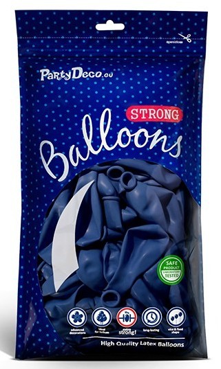 50 ballons étoiles bleu roi 27cm