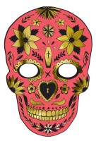 Festival of the Dead red cardboard mask