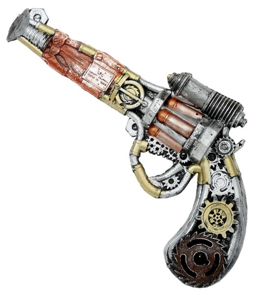 Revolver steampunk futuriste