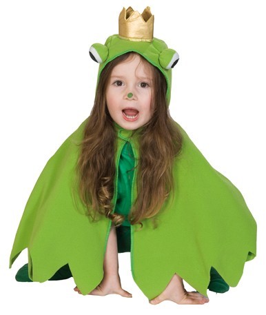 Peleryna Frog Queen dla dzieci