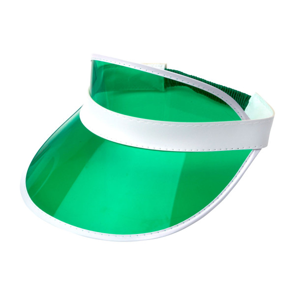 Grüne 80er Jahre Sonnenkappe