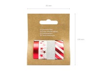 Preview: Gift tape mix red and white