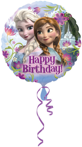 Ballon anniversaire Anna & Elsa 43cm