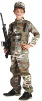 Combat soldier camouflage child costume