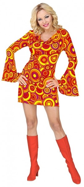 Costume femme Disco Fever Casey orange 2