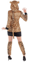 Vista previa: Disfraz de leopardo Katja con capucha