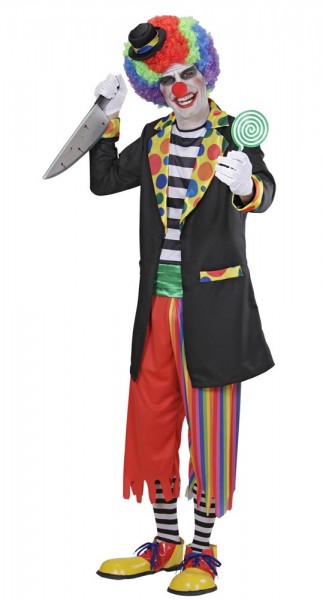 Costume d'homme de clown d'horreur effrayant 2