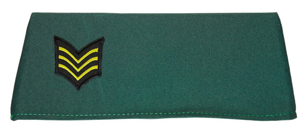 Gorra de uniforme militar verde