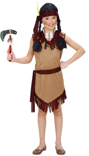 Indisk Squaw Pocaru-kostume til børn