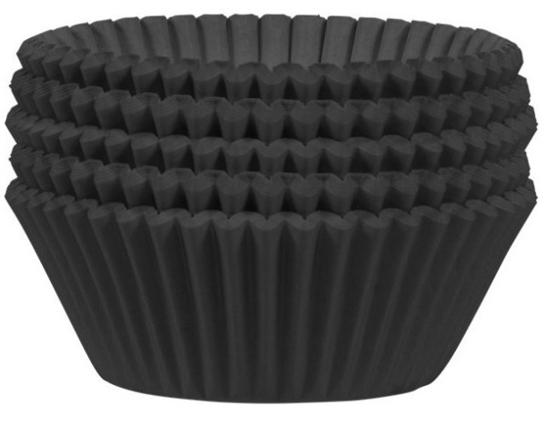 54 moldes para muffins negros Sydney 5cm