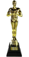 Goldene Oscar Statue Pappaufsteller 1,82m