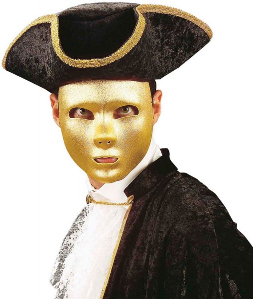 Gylden fantom Halloween-maske