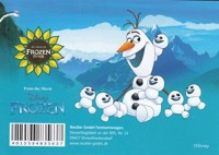 Aperçu: Étiquette de cône scolaire Olaf Frozen