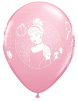 Oversigt: 6 romantiske Disney Princess balloner 30cm