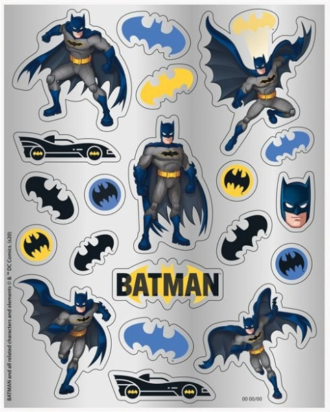 4 Batman Hero Stickers