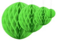 Oversigt: Honeycomb-kugle Lumina æblegrøn 20cm