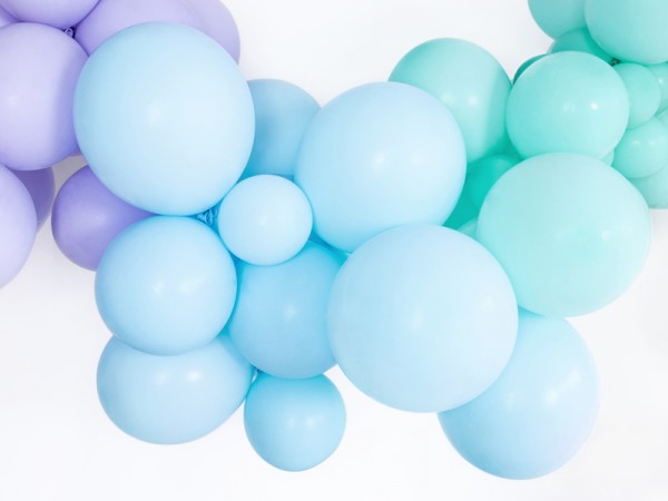 100 feestballonnen baby blauw 30 cm 2