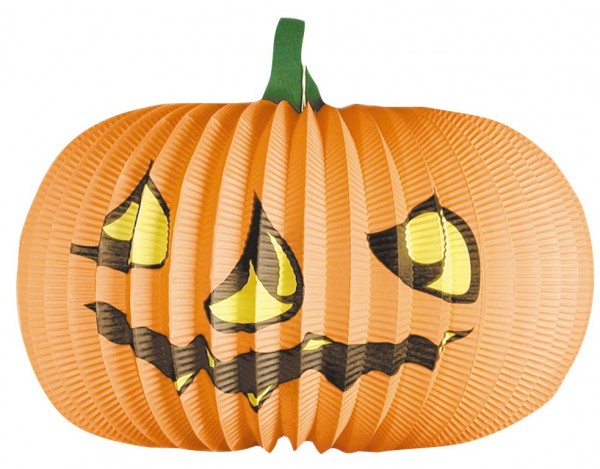 Pumpkin face paper lantern