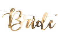 Vista previa: Guirnalda Goldene Bride to be 80cm
