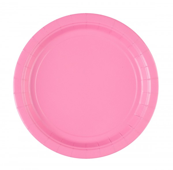 20 plates Mila light pink 23cm