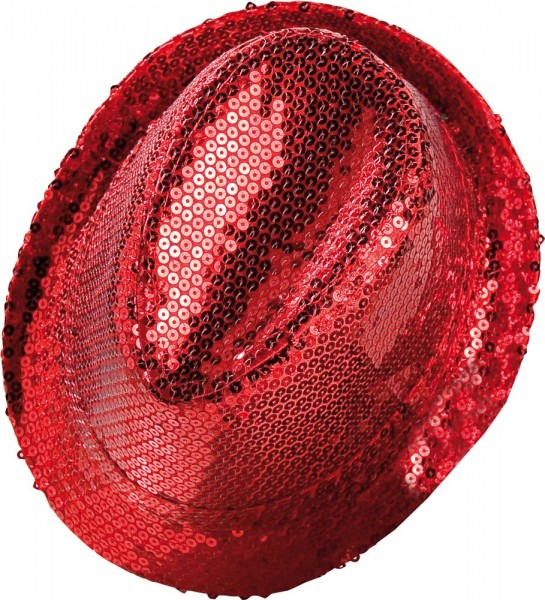 Red Palima party sequin hat