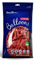 Vorschau: 50 Partystar Luftballons metallic rot 23cm