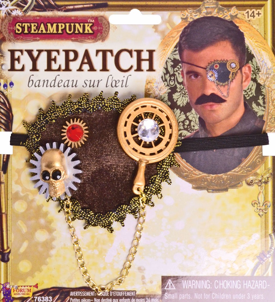 Kaptajn Forte Steampunk øjenlapp | Party.dk